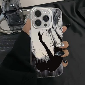 Caer en la oscuridad Impresión de llave plateada galvanizada TPU PC Funda para teléfono móvil para Iphone 8 X Xr Xs 11 12 13 14 15 16 17 Pro Max - Product Image 6
