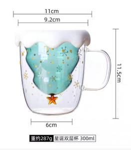 Taza de Vidrio Navideña de Doble Pared con Tapa, en Oferta - Product Image 6