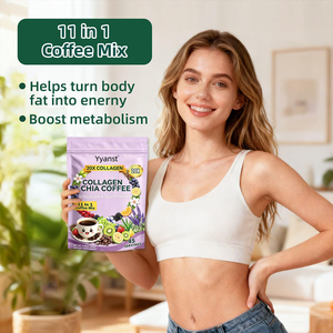 OEM/ODM Ingredientes herbales naturales para una piel suave, eliminan arrugas, apoyan la energía, glutatión, colágeno, café con chia - Product Image 5