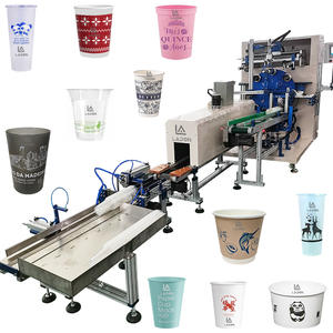 Machine de sérigraphie pneumatique entièrement automatique pour imprimante numérique couleur unique système PLC machine de sérigraphie avec ligne de bande transporteuse - Product Image 1