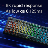 Ajazz AK980MAX DIY Wired Mechanical Keyboard 100 Keys Magnetic Switch RGB Backlit for PC Laptop Gaming