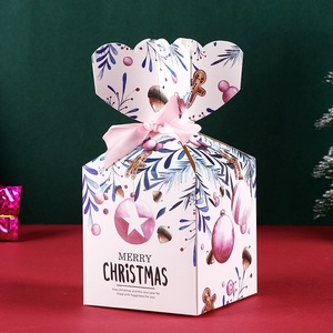 Trineo Paseo Cajas de dulces Cartulina blanca Diseño de renos Embalaje de regalo de Navidad Pedido al por mayor - Product Image 6