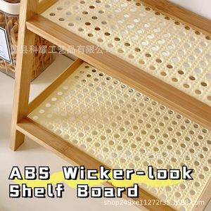 Wooden <b>Desktop</b> <b>Shelf</b> Double Layer Storage Rack Natural Wood Color Kitchen Countertop Organizer Standing Type - Product Image 5