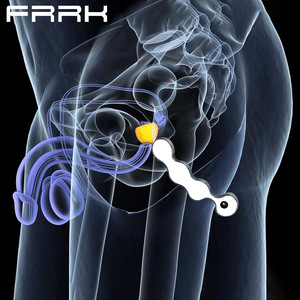 Masajeador de próstata de Metal FRRK con bolas de acero para juego de glúteos estimular el placer <span class=keywords><strong>Sexual</strong></span> juguetes sexuales cuentas masculinas tapón Anal - Product Image 2