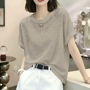 เสื้อยืดคอตตอน 100% แบบหนาพิเศษ สั่งทำได้ตามแบบ OEM ODM ทรงโอเวอร์ไซส์ คอกลม แขนสั้น ไม่มีลาย พร้อมสกรีนโลโก้ - Product Image 2