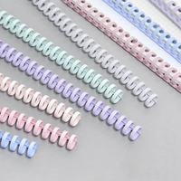 Reliure à anneaux en plastique colorée à 30 trous, ouvrable, diamètre des trous 12 mm, découpable, pour agenda, assemblage libre