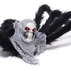 Decoraciones de Halloween HLC: Esqueleto de Terror y Araña de Peluche Gigante con Cabeza de Fantasma para Bromas y Casas Encantadas - Product Image 4