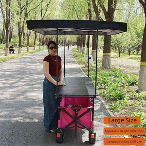 <span class=keywords><strong>Chariot</strong></span> <span class=keywords><strong>de</strong></span> camping <span class=keywords><strong>pliable</strong></span> à quatre roues avec cadre métallique, capacité <span class=keywords><strong>de</strong></span> charge <span class=keywords><strong>de</strong></span> 150 kg, brun foncé, 72x150 cm, <span class=keywords><strong>chariot</strong></span> <span class=keywords><strong>de</strong></span> rangement pour <span class=keywords><strong>jardin</strong></span> extérieur - Product Image 2
