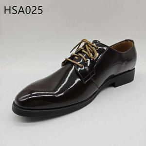 Chaussures habillées pour hommes ZYF, en cuir brillant/mat, anti-odeur, pour entretien d'embauche, style à lacets, noir/marron, chaussures de bureau HSA025 - Product Image 3