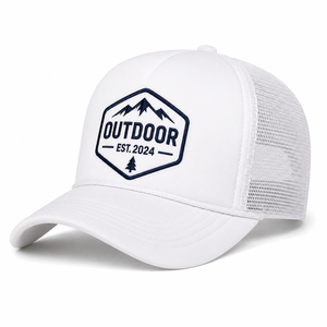 OEM Cotton 5 Panel Hat Camp <b>Cap</b> Flat Brim Adjustable With Patch Logo for Streetwear - Product Image 5
