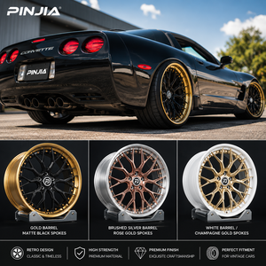 Jantes forgées sur mesure en 2 parties pour Corvette C5 18 19 pouces, jantes concaves profondes - Product Image 2