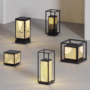 IP65 lampu taman LED luar ruangan tahan air lampu surya jalur bertenaga surya dan lampu tonggak rumput untuk jalur taman - Product Image 5