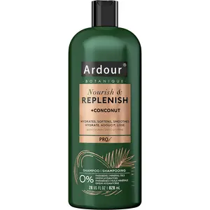 Botanique Nourish & Replenish Shampoo für trockenes Haar + Kokosnuss-Extrakt mit Pro-Stil formuliert