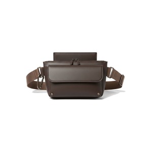 Sac banane de tennis et pickleball structuré en PU, aspect italien, lisse, avec logo personnalisé, vente en gros - Product Image 1