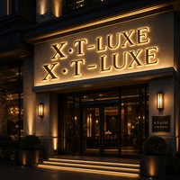 Letrero Acrílico Grabado Personalizable con Logotipo de Empresa, Mini Pantalla LED, Letras Iluminadas, Resistente a la Intemperie IP54