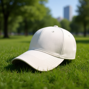 หมวกเบสบอลแบบกำหนดเองของเมราจ สปอร์ตส์ 5 แผง ผ้าแคนวาสคอตตอน 100% ปรับขนาดได้ สำหรับทุกเพศ สีพื้น หมวกทรงสปอร์ต - Product Image 2