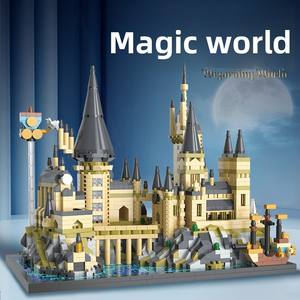 Ensembles <span class=keywords><strong>de</strong></span> blocs <span class=keywords><strong>de</strong></span> construction Magic World, décorations <span class=keywords><strong>de</strong></span> bureau DIY, modèle <span class=keywords><strong>de</strong></span> jouet, château <span class=keywords><strong>de</strong></span> sorcellerie scolaire, briques en plastique ABS, éducatif, anniversaire - Product Image 5