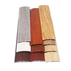 Floor Accessories Wooden Grain Flexible Flat Aluminum Metal Floor Transition Strip Floor Trim