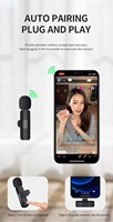 Nokta ücretsiz kargo kablosuz mikrofon K8 kablosuz mikrofon tip-c IOS Video kayıt için otomatik eşitler mikrofon Vlog K8 K9