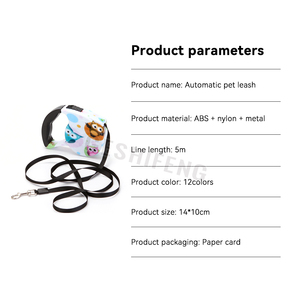 Ressort rétractable pour laisse de <span class=keywords><strong>chien</strong></span> plus légère pour animaux de compagnie Geshifeng ABS/Nylon/Métal 5m avec prix d'usine en gros - Product Image 5