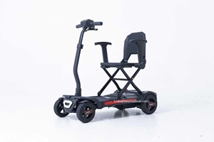 Scooter eléctrico plegable automáticamente con amortiguador MULTI LINK que proporciona absorción de impactos y previene vuelcos para personas con discapacidad-BZ-3473 - Product Image 4