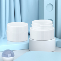 Spot 5g petite capacité double couche givrée épaissie PP bouteille de crème pour les yeux, bouteille de distribution, bouteille d'échantillon