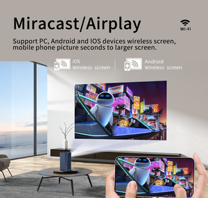 2024 bán buôn New rạp hát tại nhà không dây <span class=keywords><strong>mini</strong></span> di động Máy chiếu nhỏ Wifi LCD thông minh chiếu quà tặng cho trẻ em - Product Image 6