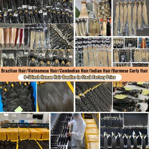 Extensions de cheveux humains vierges bruts, lisses et crépus, pour tressage, sans nœuds, pré-séparées, type Yaki, effet plumes - Product Image 6