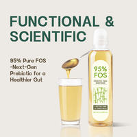 Sirop Minceur Riche en Fibres Alimentaires, Complément Prébiotique pour la Santé Intestinale, 95% Fructooligosaccharides FOS, Naturel, Faible en Sucre