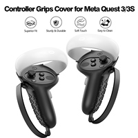 Poignée de manette en silicone pour contrôleurs tactiles Oculus Quest 2 VR - Protection antidérapante pour le pouce 115g