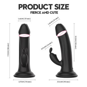 Realistic <b>Lesbian</b> Massage Products Big Penis Vaginal Bondage Rabbit Vibrator for Women <b>lesbian</b> vibrator - Product Image 5