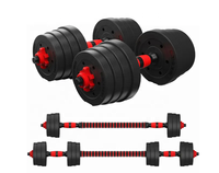 Ciment en plastique réglable moins cher respectueux de l'environnement haltères réglables haltères Kettlebells Set 20 kg 40 kg