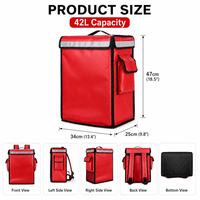 Sac isotherme personnalisé avec logo, bande réfléchissante, boîte isotherme, sacs isothermes imperméables pour la livraison de nourriture