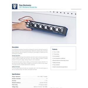 Boîtier de résistance décimétrique Time Electronics modèle 1061, usage industriel, construction métallique - Product Image 4