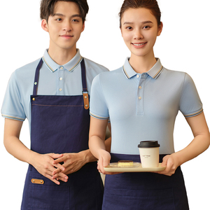 Camisas de Uniforme de Manga Corta para Cocina, Cafetería, Bar, Restaurante, Camisas con Solapa para Camareros, Diseño de Uniforme de Trabajo, Camisa para Mujer - Product Image 6