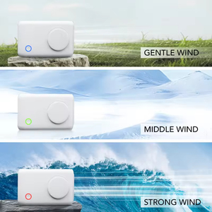 Mini ventilador portátil de refrigeración recargable por USB para deportes, ventilador portátil para colgar en la cintura, ventilador de cuello sin aspas para deportes al aire libre, coche de viaje - Product Image 3