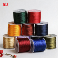Cordon LONGJIE Ligne 6 pour Nœuds Chinois, Matériel de Tressage Fait Main DIY, Corde en Nylon Soie Coréenne Teinte 24 Couleurs, Vente en Gros Fabricant