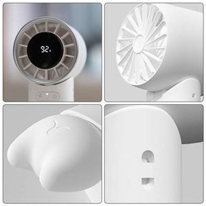Ventilateur de poche pliable rechargeable portable avec lumière ambiante pour l'extérieur, la maison et le bureau - Product Image 3