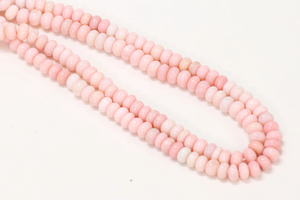 Comprar 15 "de longitud bebé rosa sombreado ópalo suave Rondelle forma cuentas con 7 a 10mm ópalo cuentas de piedras preciosas para la fabricación de joyas artesanales - Product Image 3