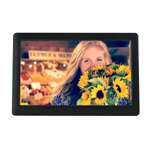 Picture frame sixe video mp3 advertising player 8.2 inch digital photo frame with clock