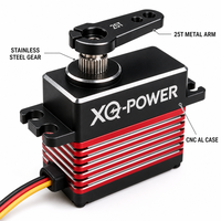 Servomoteur robotique numérique sans balais 75 kg XQ-POWER XQ-BLS8175D étanche avec engrenage en acier inoxydable et aluminium CNC 8,4 V pour drone quadricoptère