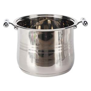 Nouveau style écologique Logo personnalisé Casserole à vapeur en acier inoxydable à 2 niveaux avec couvercle - Product Image 5