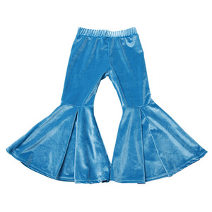 Pantaloni con fondo arricciato vendita calda pantaloni da <span class=keywords><strong>bambina</strong></span> collant in <span class=keywords><strong>velluto</strong></span> tinta unita <span class=keywords><strong>Leggings</strong></span> per bambini in tessuto morbido per bambini - Product Image 3