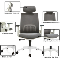 Fauteuil de Direction Ergonomique Moderne Pivotant de Luxe – Mobilier de Bureau d'Entreprise en Gros – Chaise de Bureau à Dossier Haut Pivotante en Acier Doux