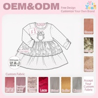 Robe à manches longues pour filles en tissu tricoté extensible, doux et respirant, avec applique hibou mignonne et jupe à volants, pour tout-petits et petites filles