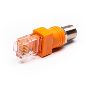 Adattatore Femmina Tipo <span class=keywords><strong>F</strong></span> RG6 RF a Maschio RJ45 per Connettore Coassiale - Product Image 2