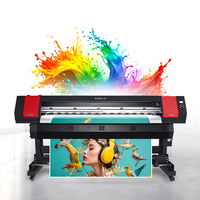 Bon prix 1.9m Eco Solvant Imprimante XP600 I3200 Grand Format Bannière Vinyle Autocollant Machine D'impression Société De Publicité