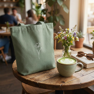 Factory Price Eco-Friendly Cotton Handle <b>Tote</b> Bag Custom Logo Recycled Beach Gift <b>Canvas</b> Bag Heavy Duty Outer Shopping Bags - Product Image 3