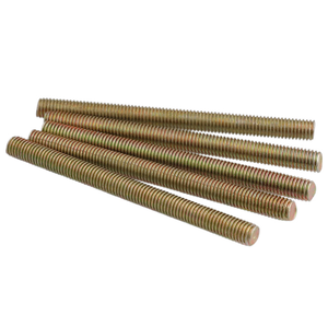 Vente en gros d'acier 3/8 "5/16" en acier au carbone galvanisé couleur jaune zingué tiges entièrement filetées tous les goujons - Product Image 2