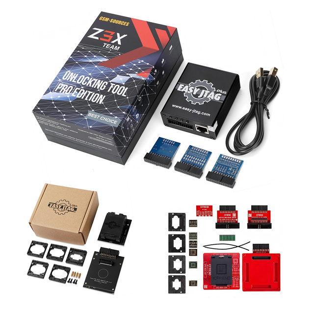 Easy Jtag Box with Emmc 6 in 1 with UFS 6 in 1 Adapter Easy Jtag Plus Box Full Set